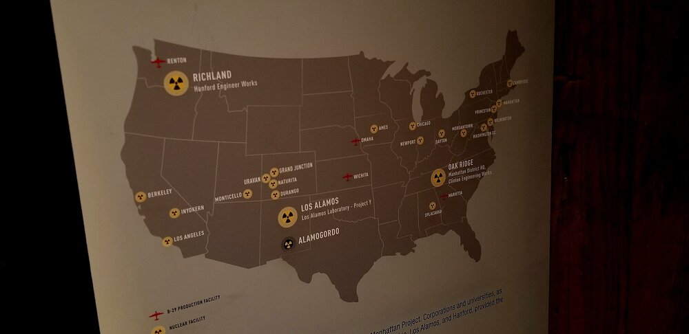 Manhattan Project Site Map