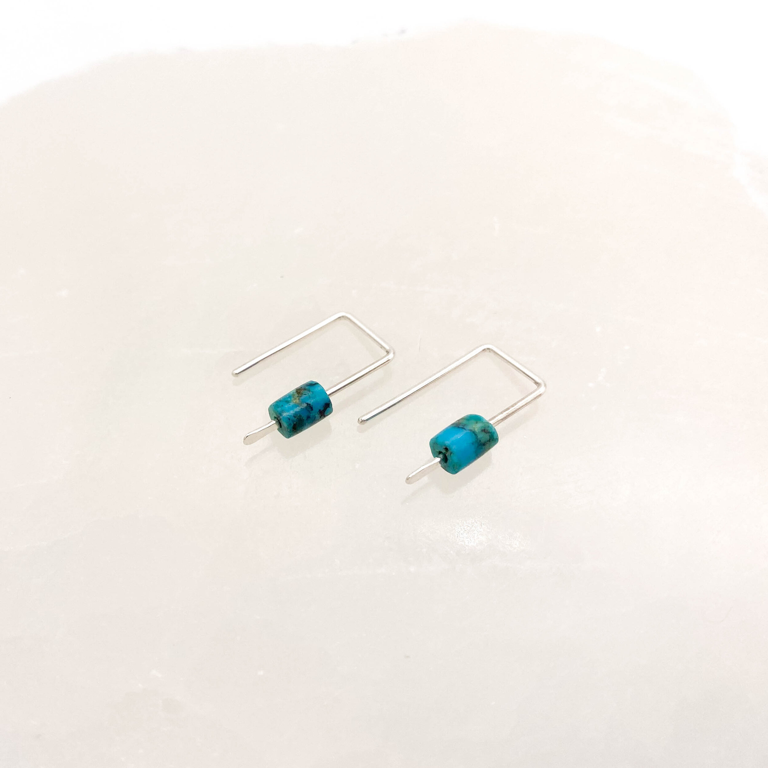 Turquoise Staple Earrings