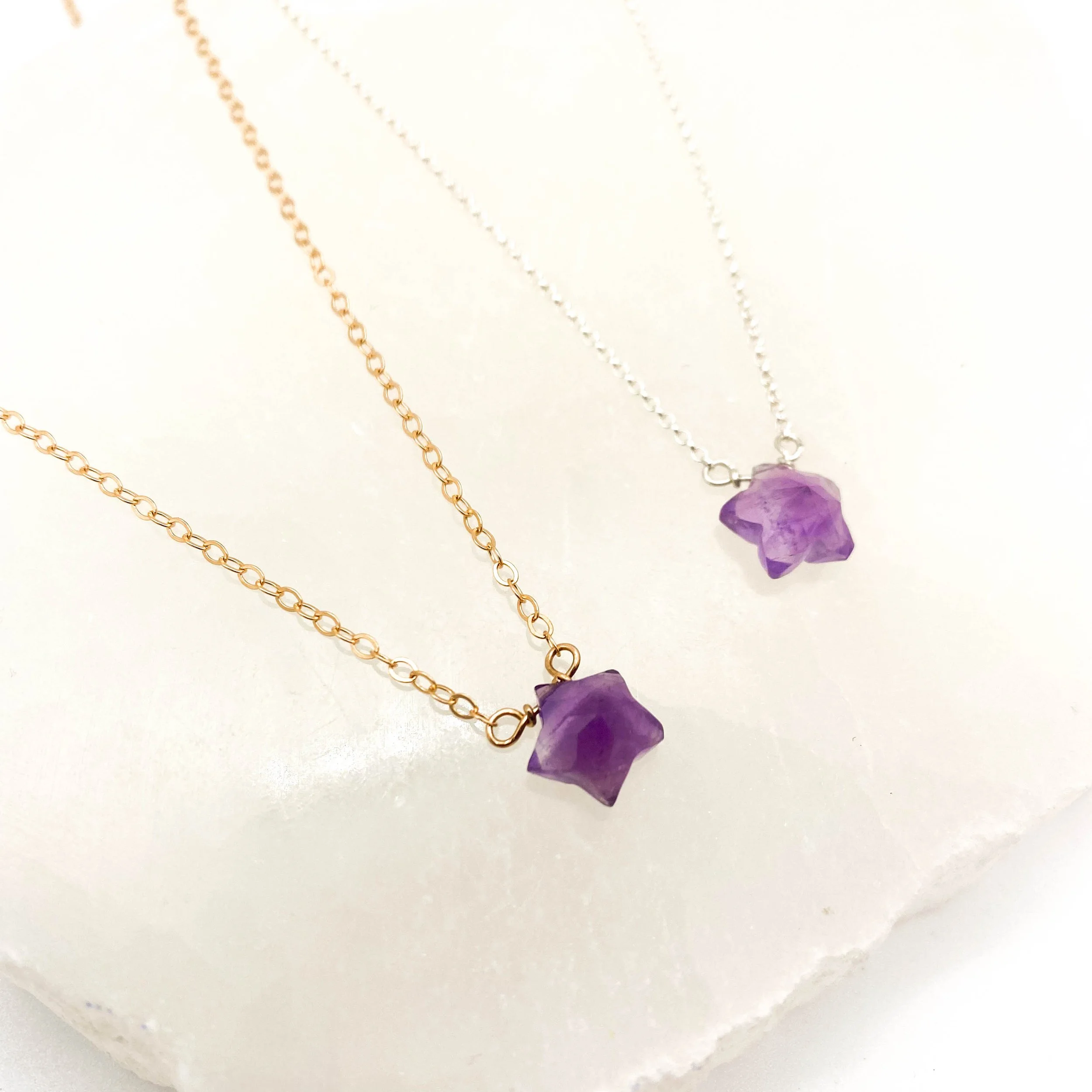 Amethyst Star Everyday Necklace
