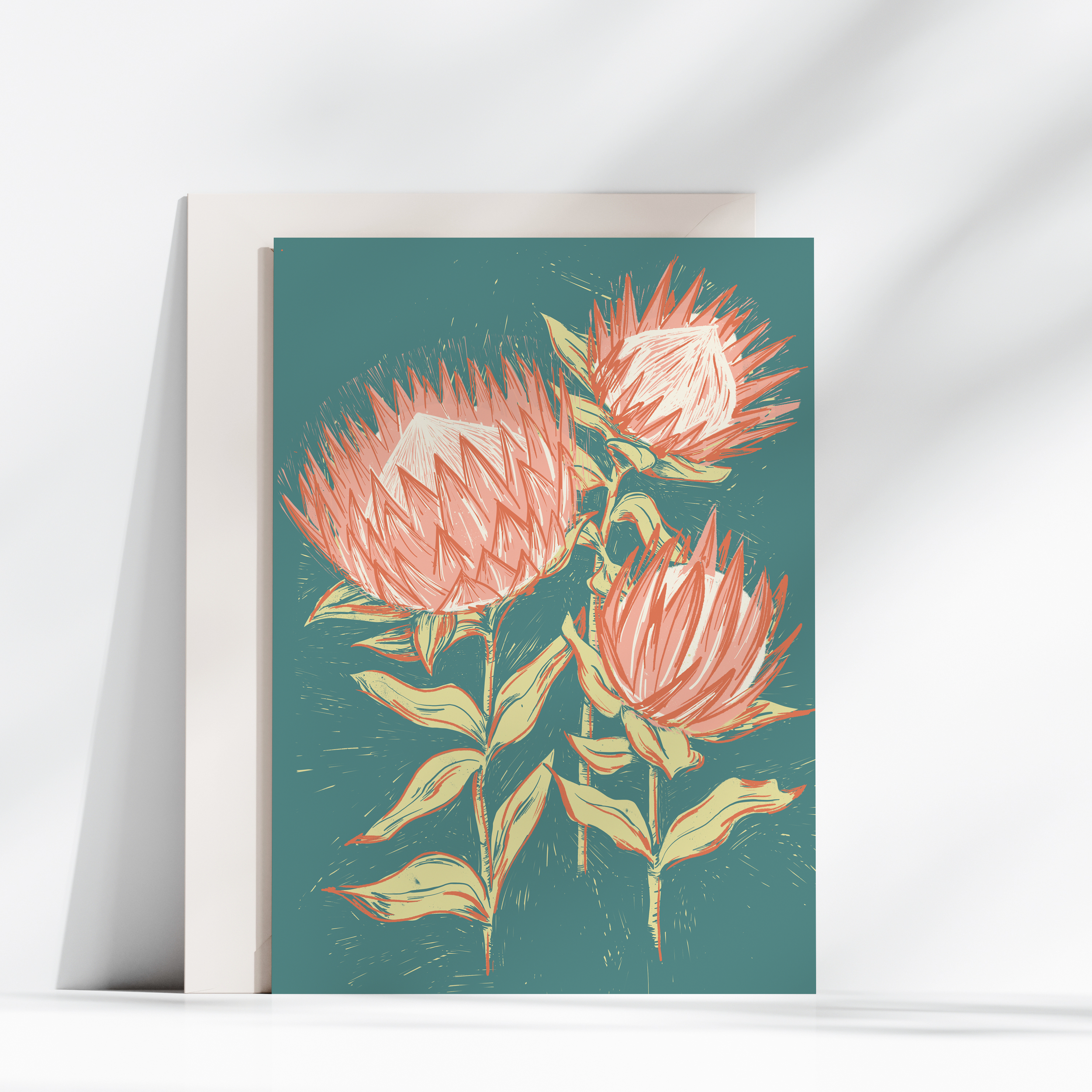 Protea Flower Card