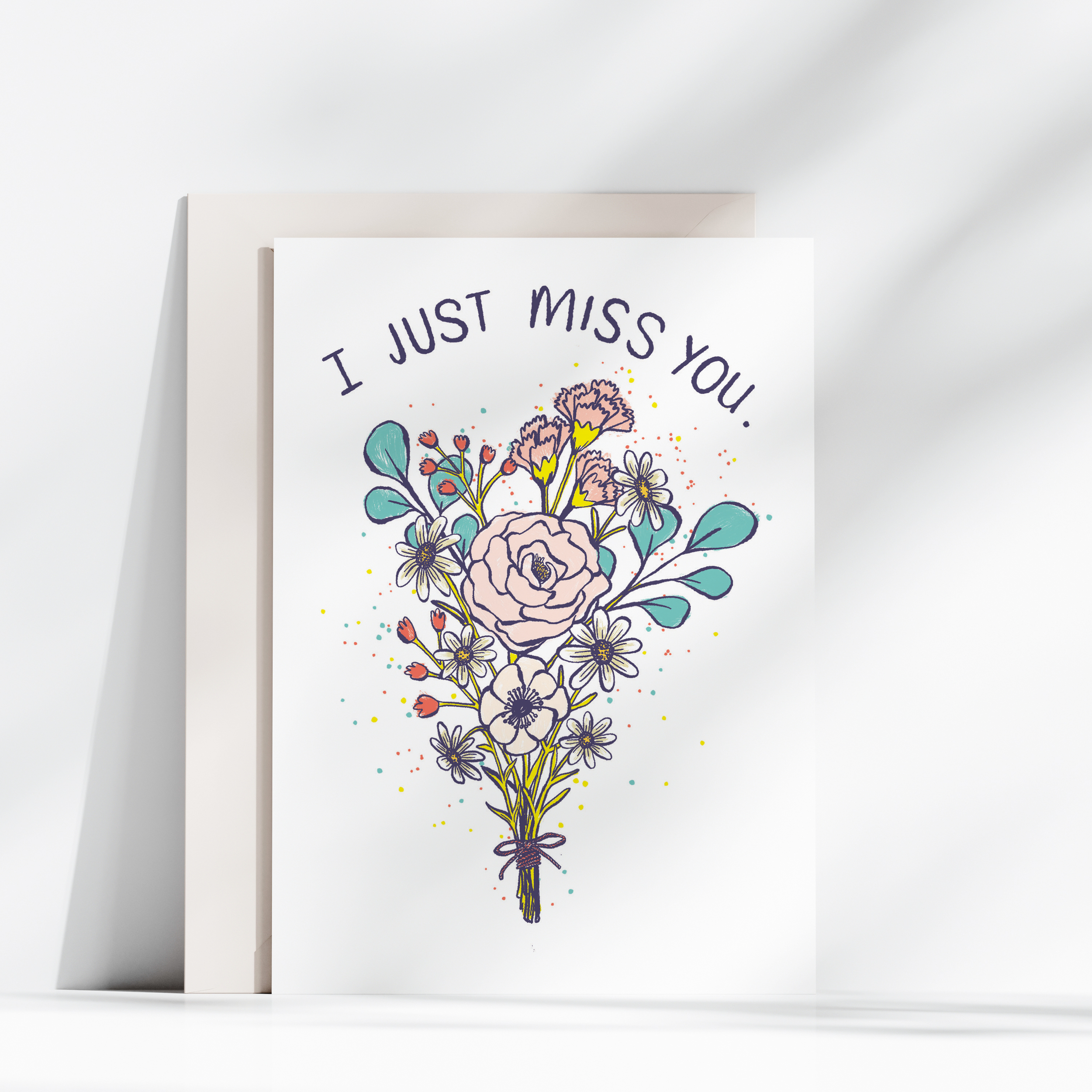 I Miss You Card