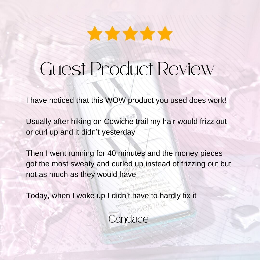 I love getting these kinds of reviews! Bringing on @colorwowhair has been the best thing to add to my business and artistry work! It&rsquo;s such a perfect line of stylers doing exactly what they say they do!! 
I&rsquo;m so excited to share them with
