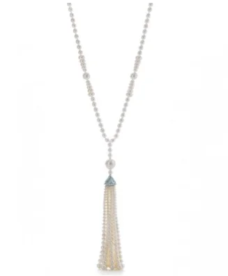 Tiffany's Pearl Tassel Necklace 