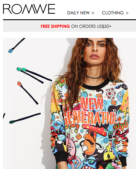 romwe and shein the same