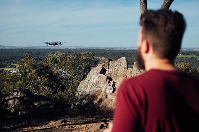 Sending the little drone up on a mission for great aerial footage. It delivered the goods. 📸 @cam.shand