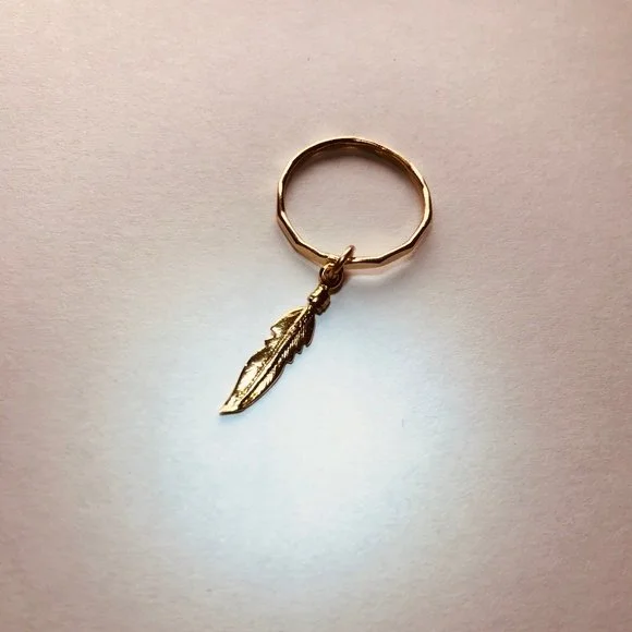 Amarilo Jewelry | Amarilo Gold Feather Ring | Color: Gold | Size: Os | Theriocloset's Closet