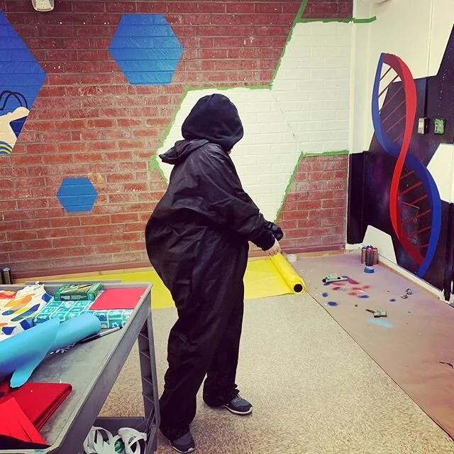 We&rsquo;ve been geared up for things like this!!! Always stay ahead of the game. @fanseebeykuhn #virusshit #gearedup #alwaysprepared #losangeles #muralpainting #fuckcovid19 #paintersofinstagram #painterslife