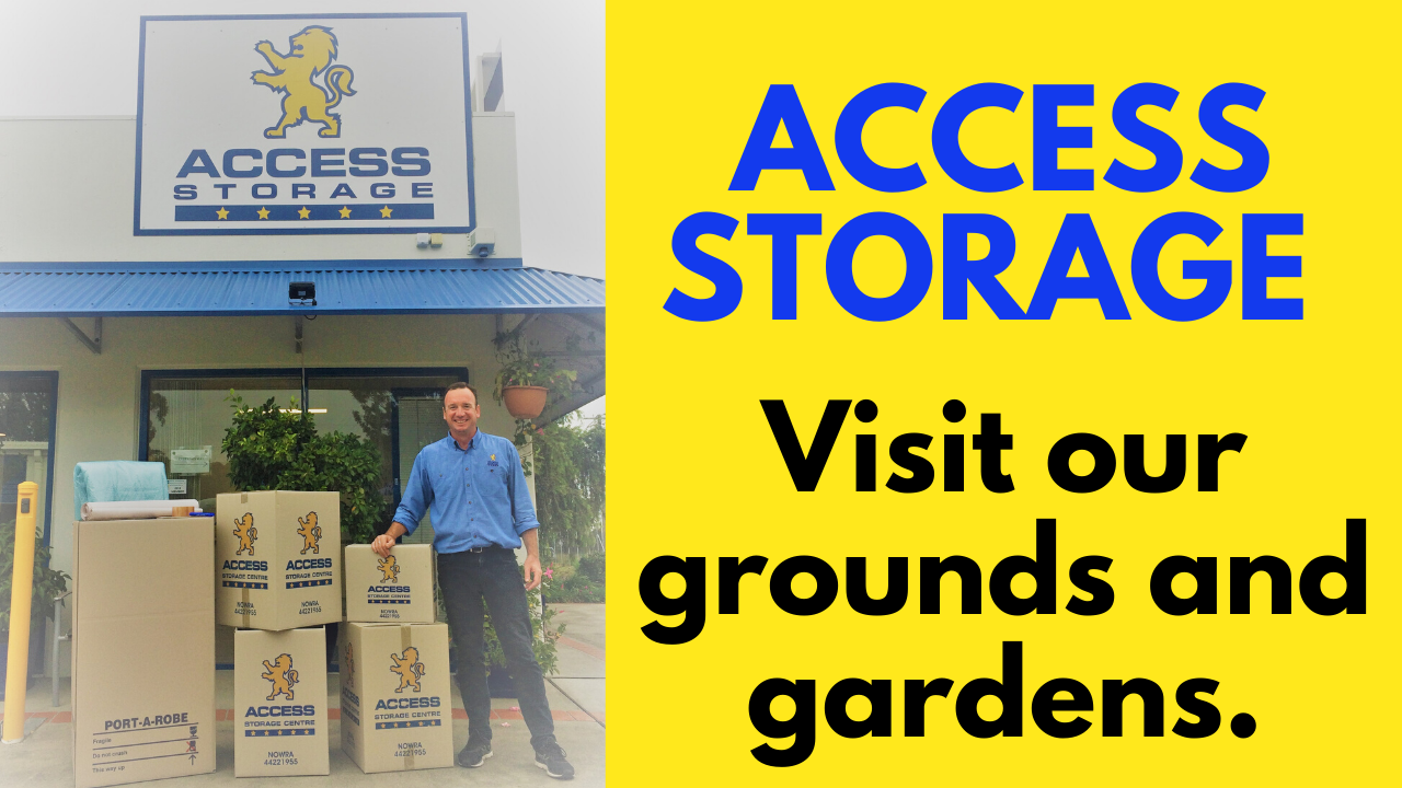 Landscaped native grounds and gardens @ Access Storage