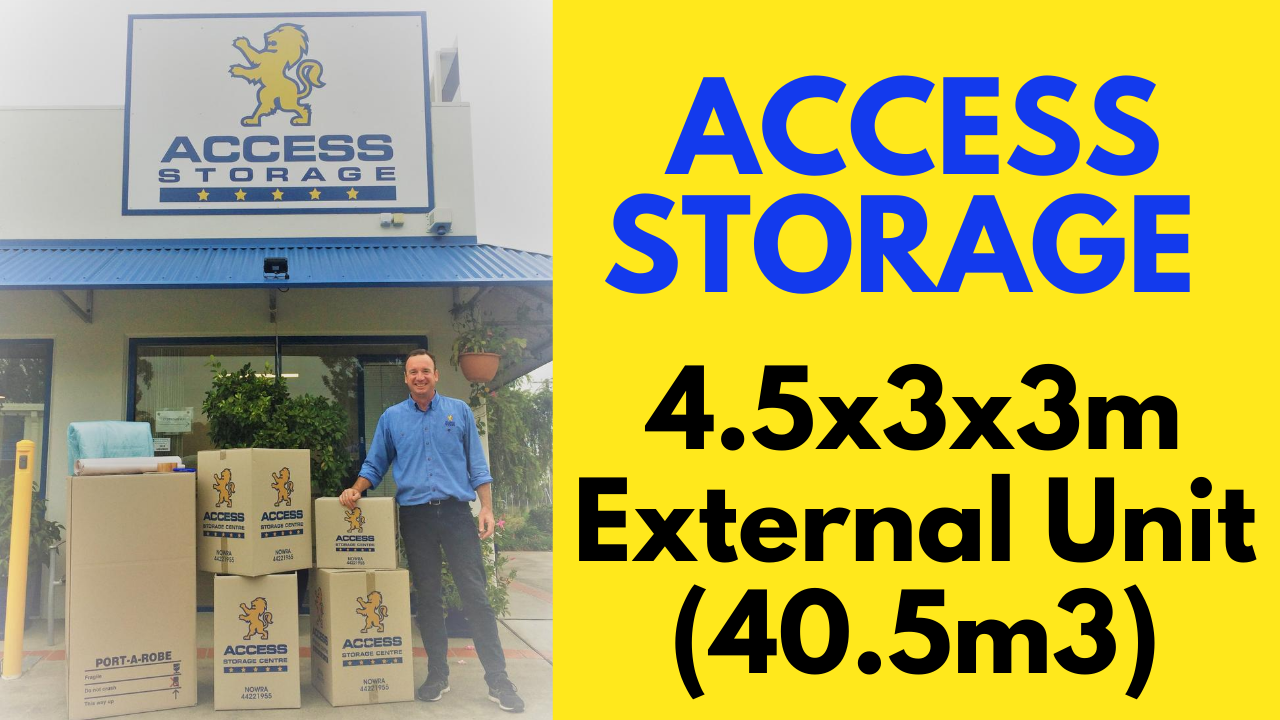 📦🔐 4.5 x 3 x 3 Metre External Unit (40.5m3)