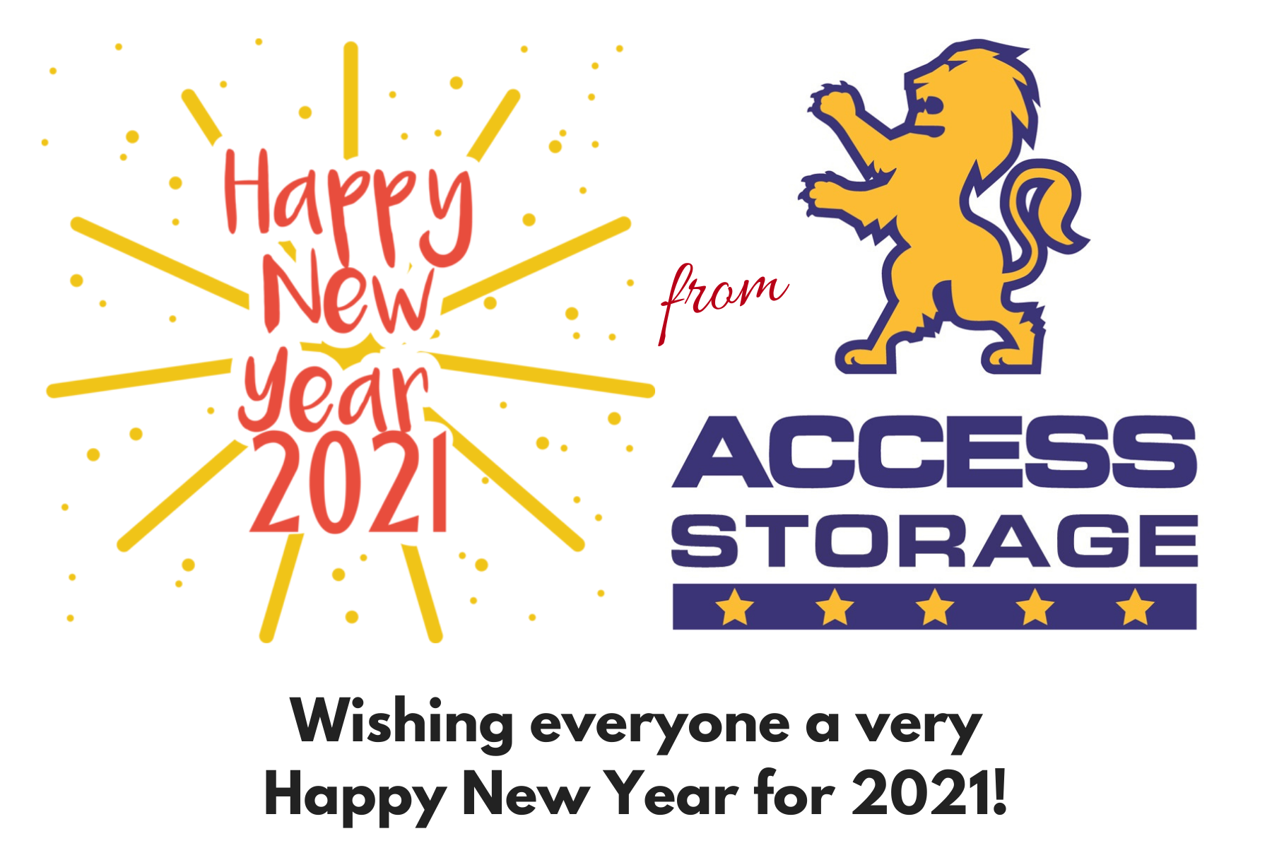 🥳 Access Storage New Year’s Trading Hours 🥳