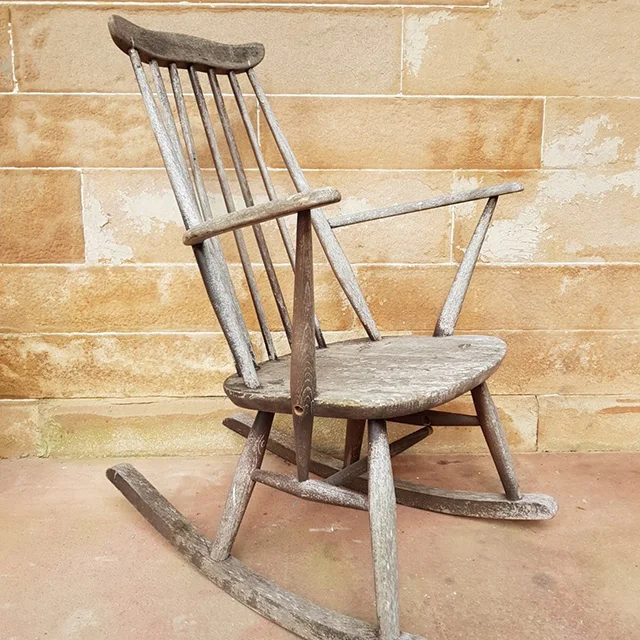 Wooden rocking chair