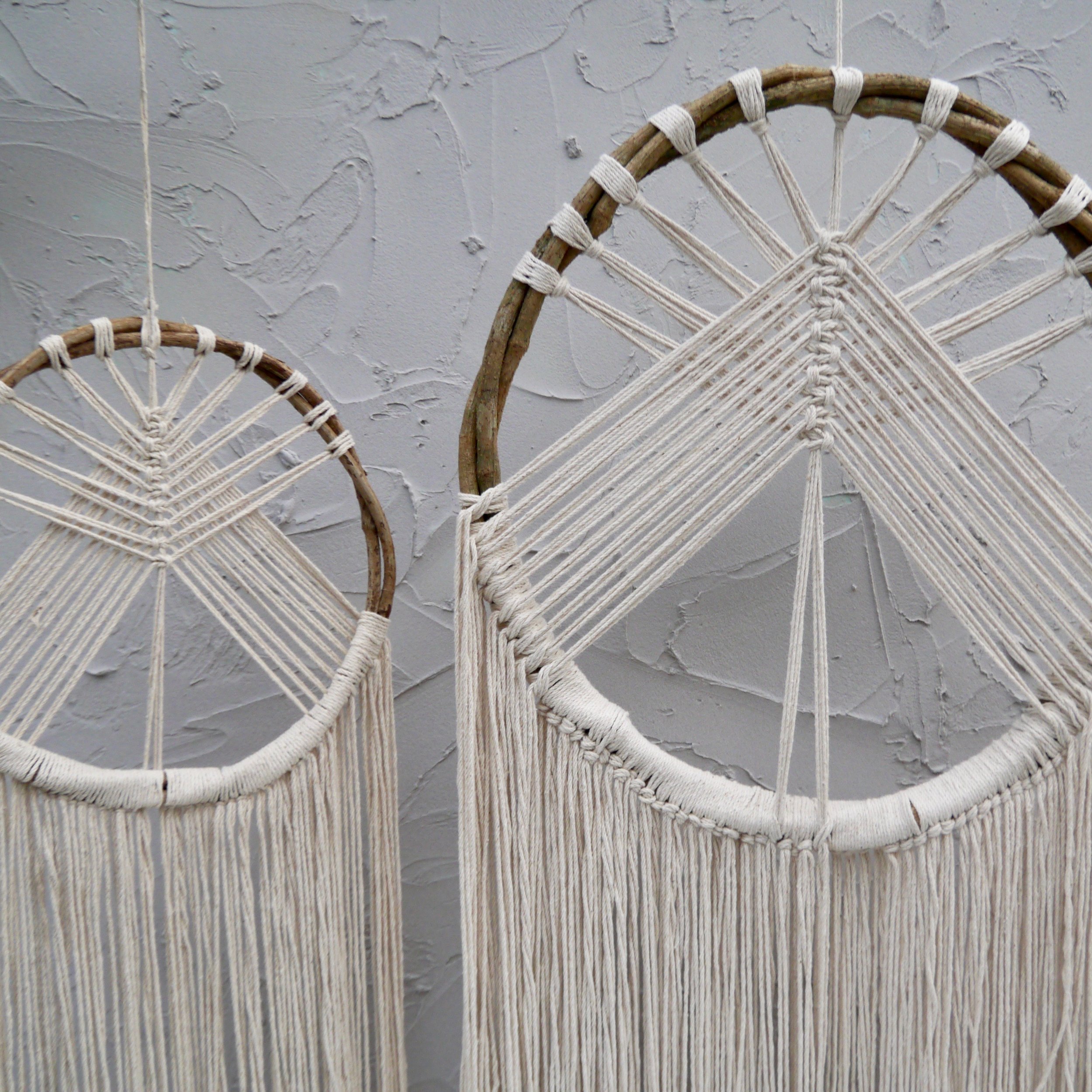 Macrame dream catchers