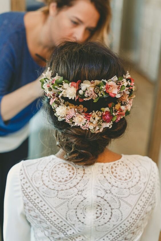 Wedding hairstyles with flowers - double partial headband.jpg