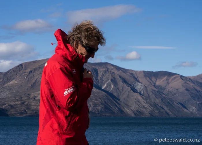 Phil, one of our guides on the shore of Lake Wanaka