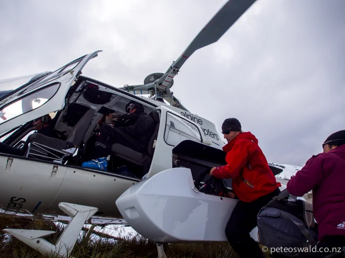 Loading the chopper for the ride home