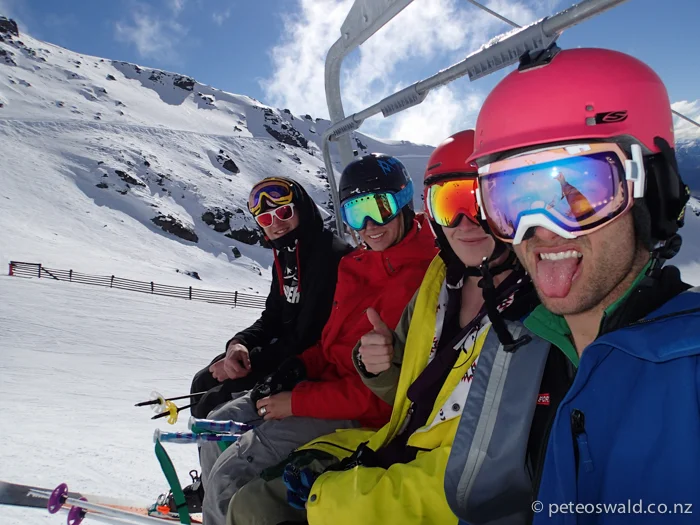 A great ski crew – Charlie Lyons, Taylor Rapley, Matt Soundy and myself