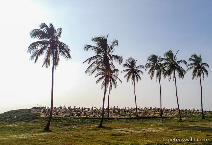 We assumed these to be buried victims of the 2004 Tsunami just south of Negombo