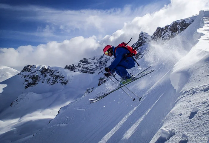 Shredding at our usual resort, Axams. Photo: Will Oswald