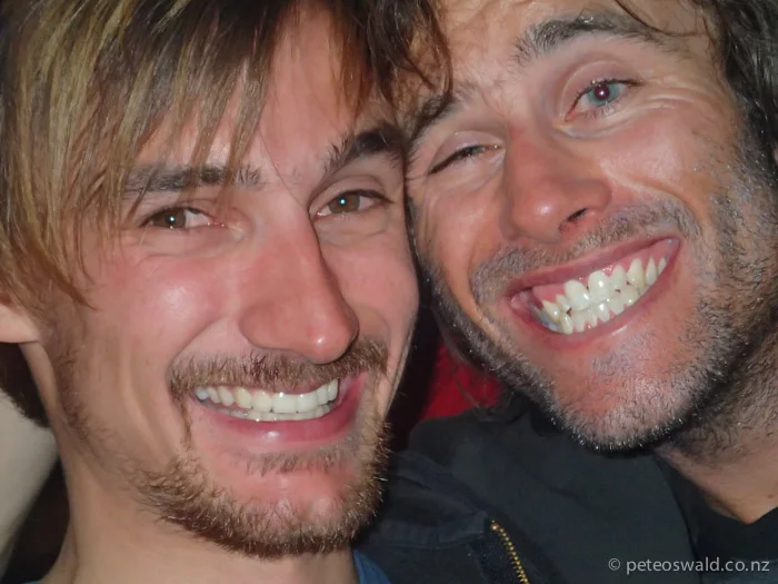 Many après after the last day skiing and my last day in Austria, left is Alex Hoffman, good friend and new qualifier for 2015 FWT, congrats!