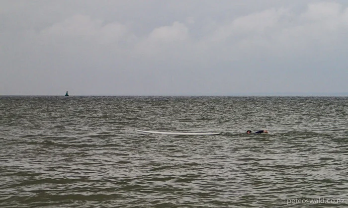 An Argentinian (Juan Pablo Lezcano) freeskier from the Andes trying to paddle board