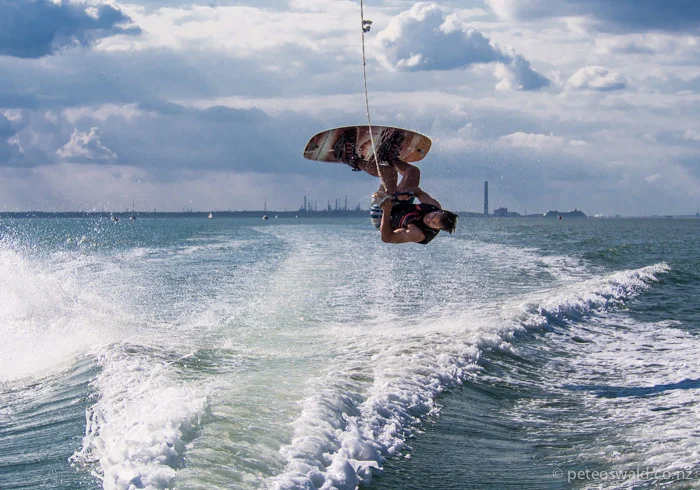 Me attempting a back roll, so close to landing! Photo: Will Oswald
