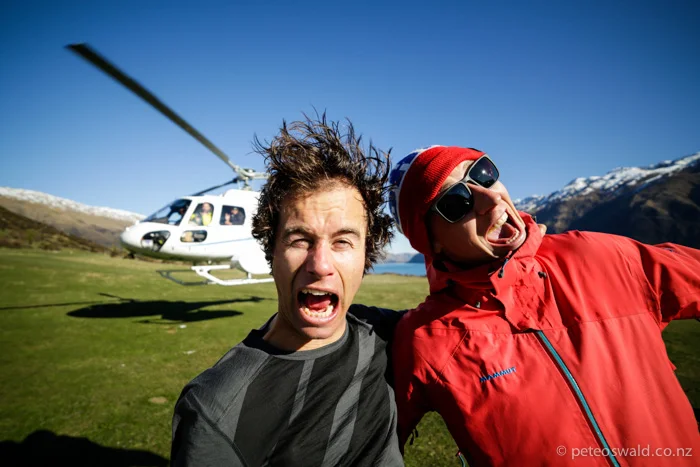 Lukas and I pumped at the end of a great day! Photo: Dan Power