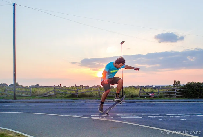 The skate hill to the Gurnard water front. Photo: Sophie Stevens