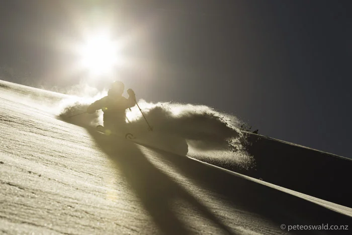 An epic last run in the late sun on a great day. Photo: Jakob Schweighofer