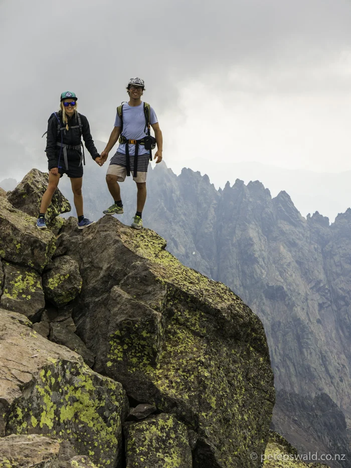 Soph and I cheesing it out on the top. Photo: Harry Oswald