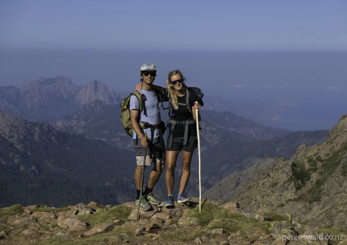 Soph and I on the last day with the Mediterranean Sea in the background. Photo: Harry Oswald… or maybe Will
