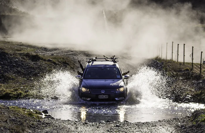 Taking the new wagon for a wash. Photo: Malin Karlsson