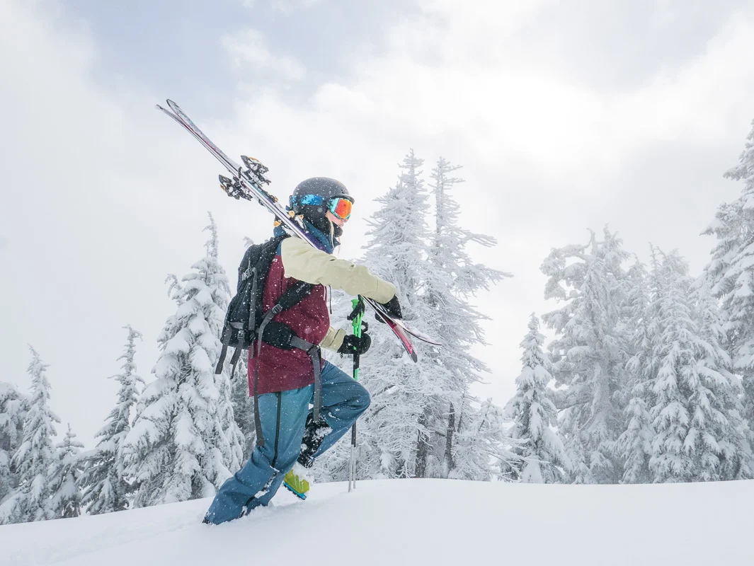 Soph hiking a peak at Mt Baker, Washington, USA. Photo: Pete Oswald