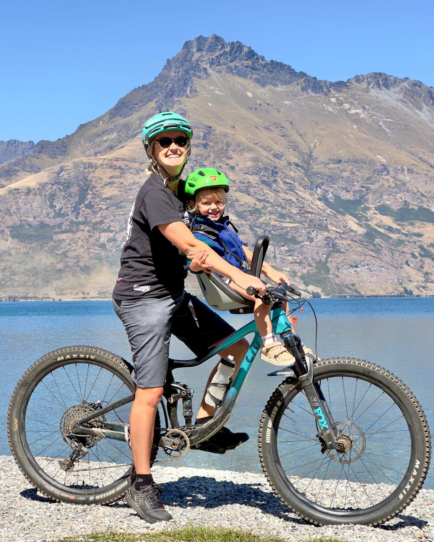 Family bike swims. An epic spot close to @queenstownnz but just out of connection so you can totally switch off &amp; engage.

@smithoptics from @torpedo7