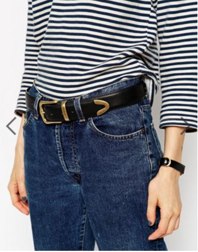 ASOS, ASOS Tipped Jeans Belt in Water Based PU, $16.00