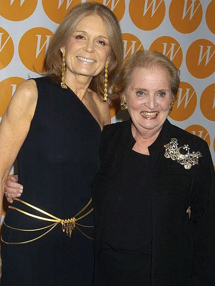 Gloria Steinem and Medeleine Albright, yahoo.com