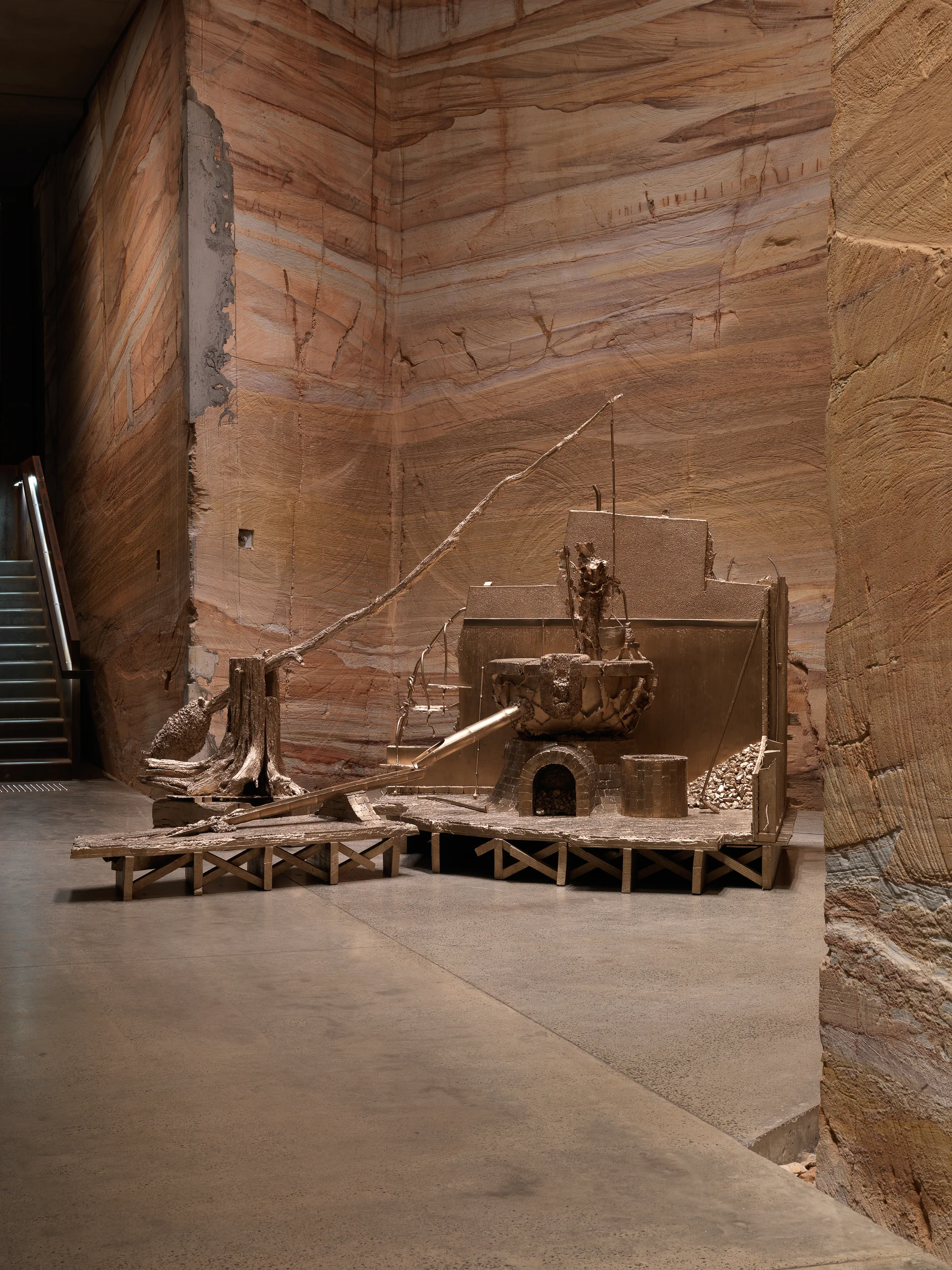 Shaduf 2014 Matthew Barney (Born 1967, San Francisco, CA, USA; lives and works in New York, NY, USA) Cast brass Courtesy of the artist and Gladstone Gallery, New York and Brussels