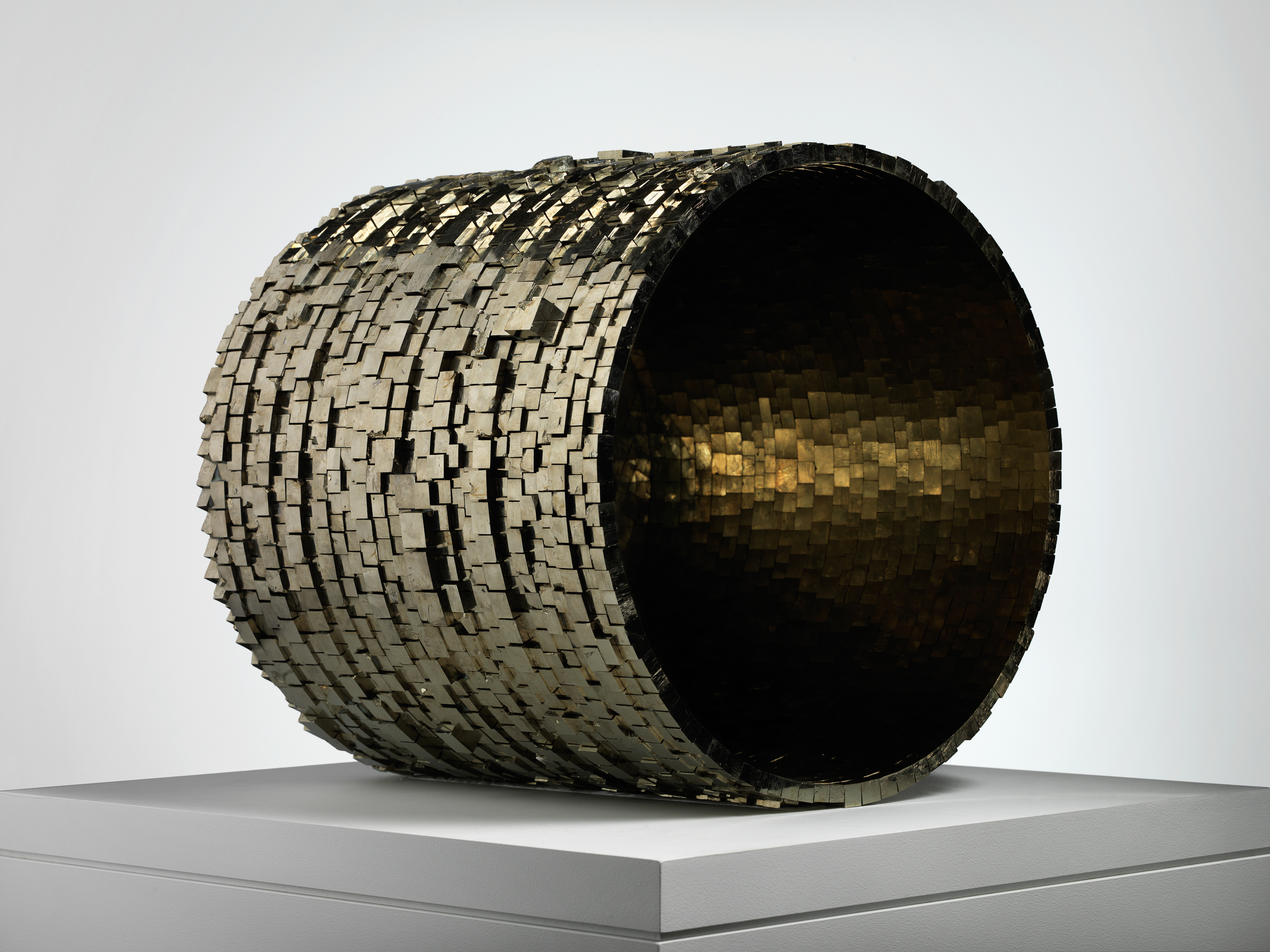 Sans titre (Untitled) 2007–12 Hubert Duprat (Born 1957, Nérac, France; lives and works in southern France) Pyrite crystal, glue 52 x 52 x 52 cm Courtesy of Art : Concept, Paris