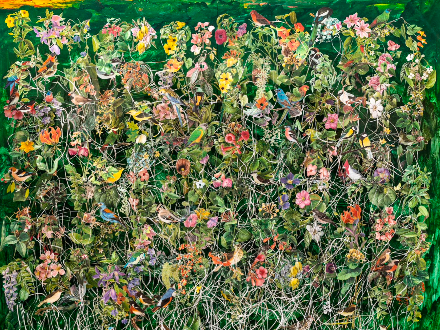 Detail of 3D artwork Trois Lives au Coucher du Soleil by Jack Milroy