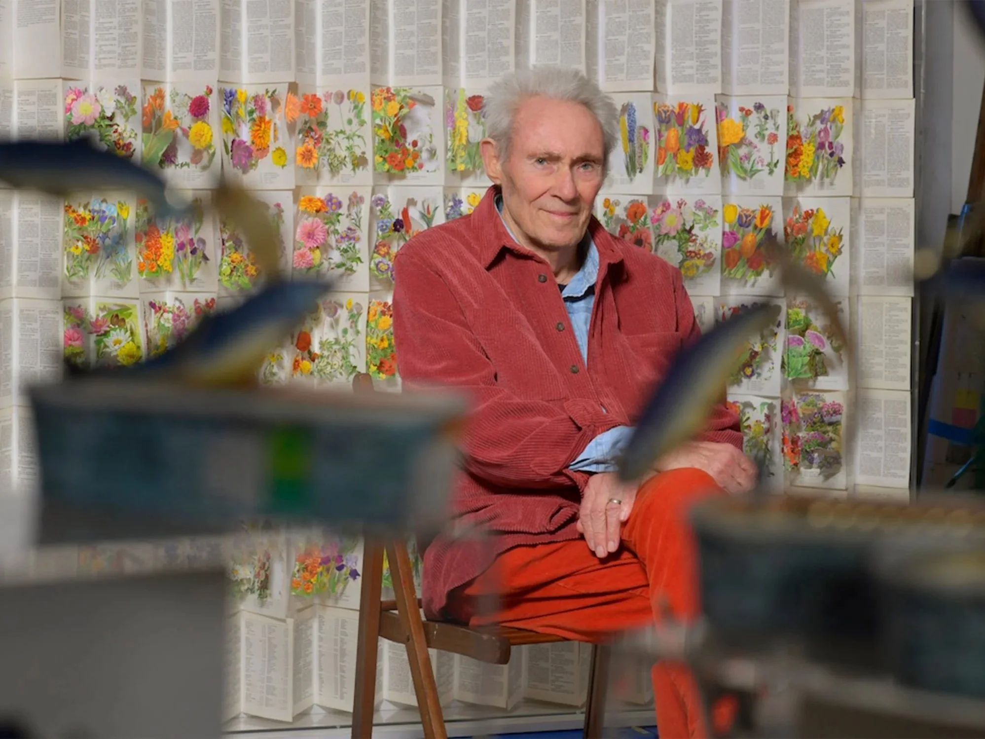 Contemporary British artist Jack Milroy in his studio, 2026