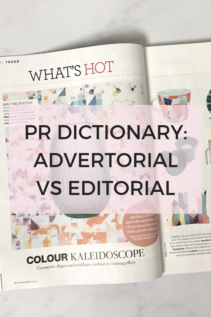 PR DICTIONARY - ADVERTORIAL VS EDITORIAL