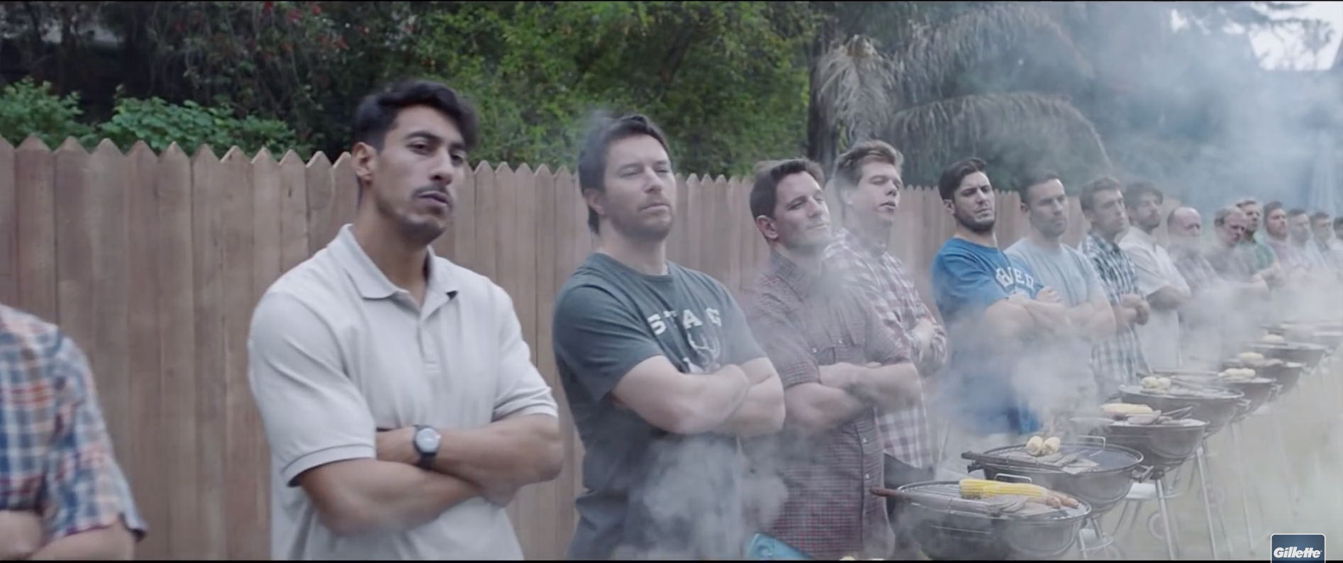 A scene from Gillette’s ad titled “We Believe: The Best Men Can Be”