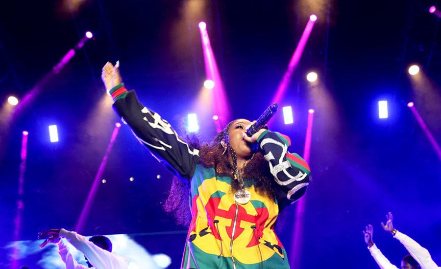 Missy Elliott onstage during the 2018 Essence Festival in New Orleans, Louisiana. (Credit: Getty Images)