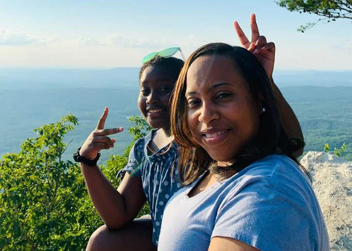 Ramiah and mom Rasheda having fun at Cheaha Mountain State Park (Credit: Facebook)