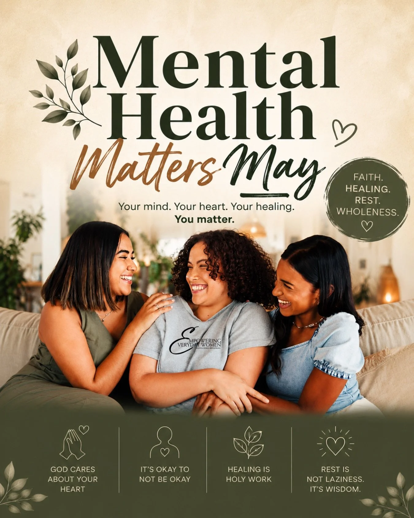 Mental health matters.

Not just in theory.
Not just during hard seasons.
Not just when life completely falls apart.

Your emotional well-being matters every single day.

Many women have mastered surviving while silently carrying stress, grief, exhau
