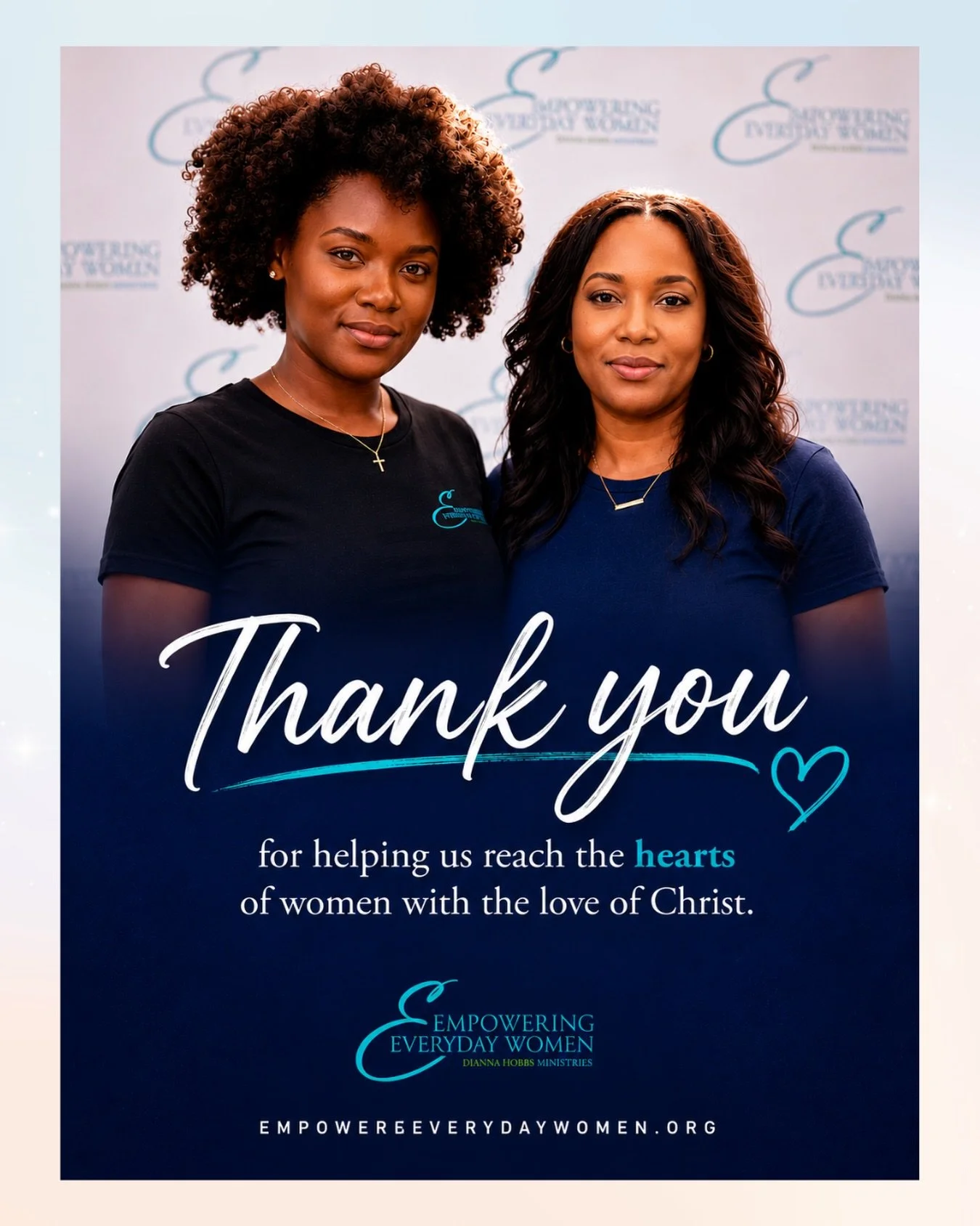 The team at Empowering Everyday Women is grateful for every woman we have the privilege of meeting and connecting with through our outreach.

In a world that can be harsh, lonely, divisive, and discouraging, it brings us so much joy to remind women t