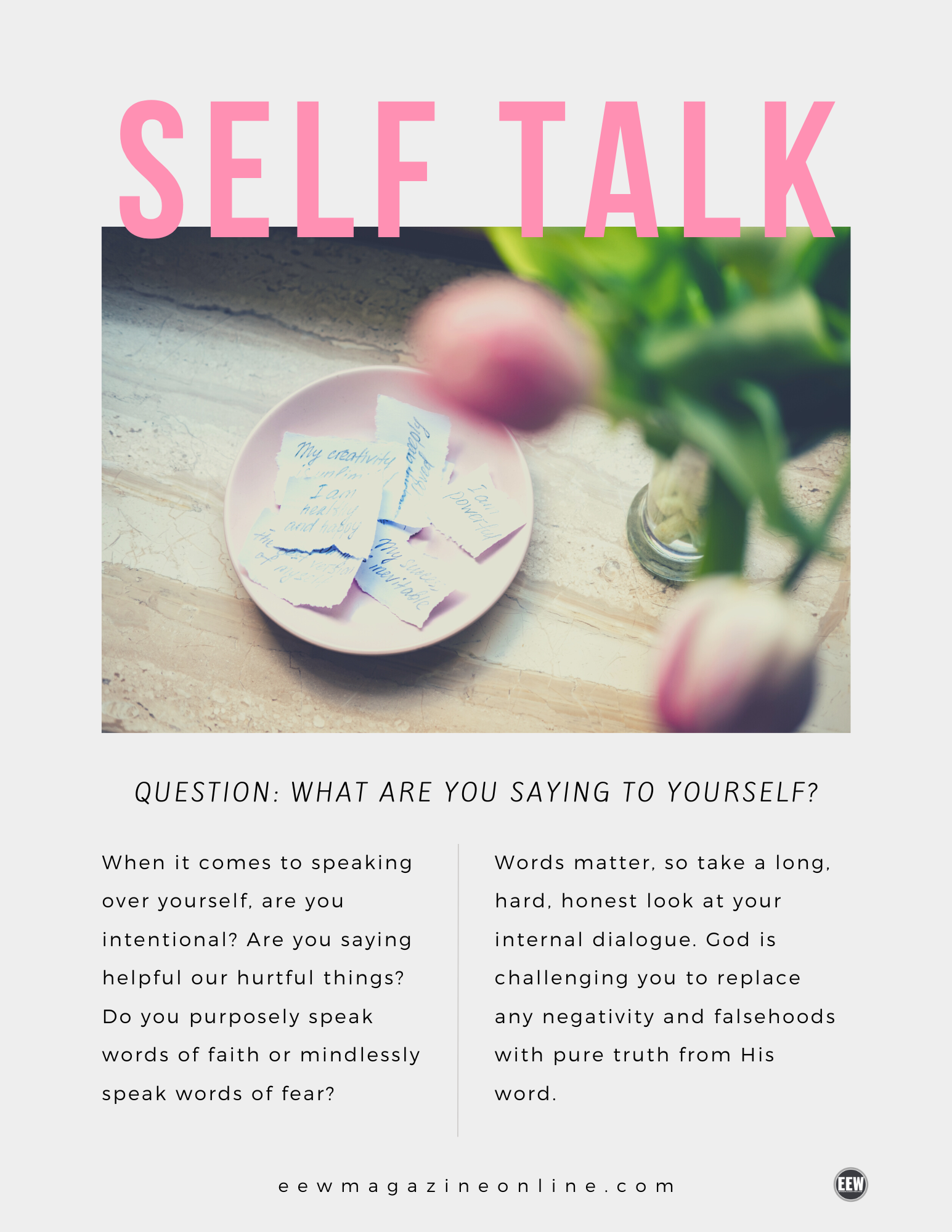 Stop the negative self-talk! — EEW Magazine