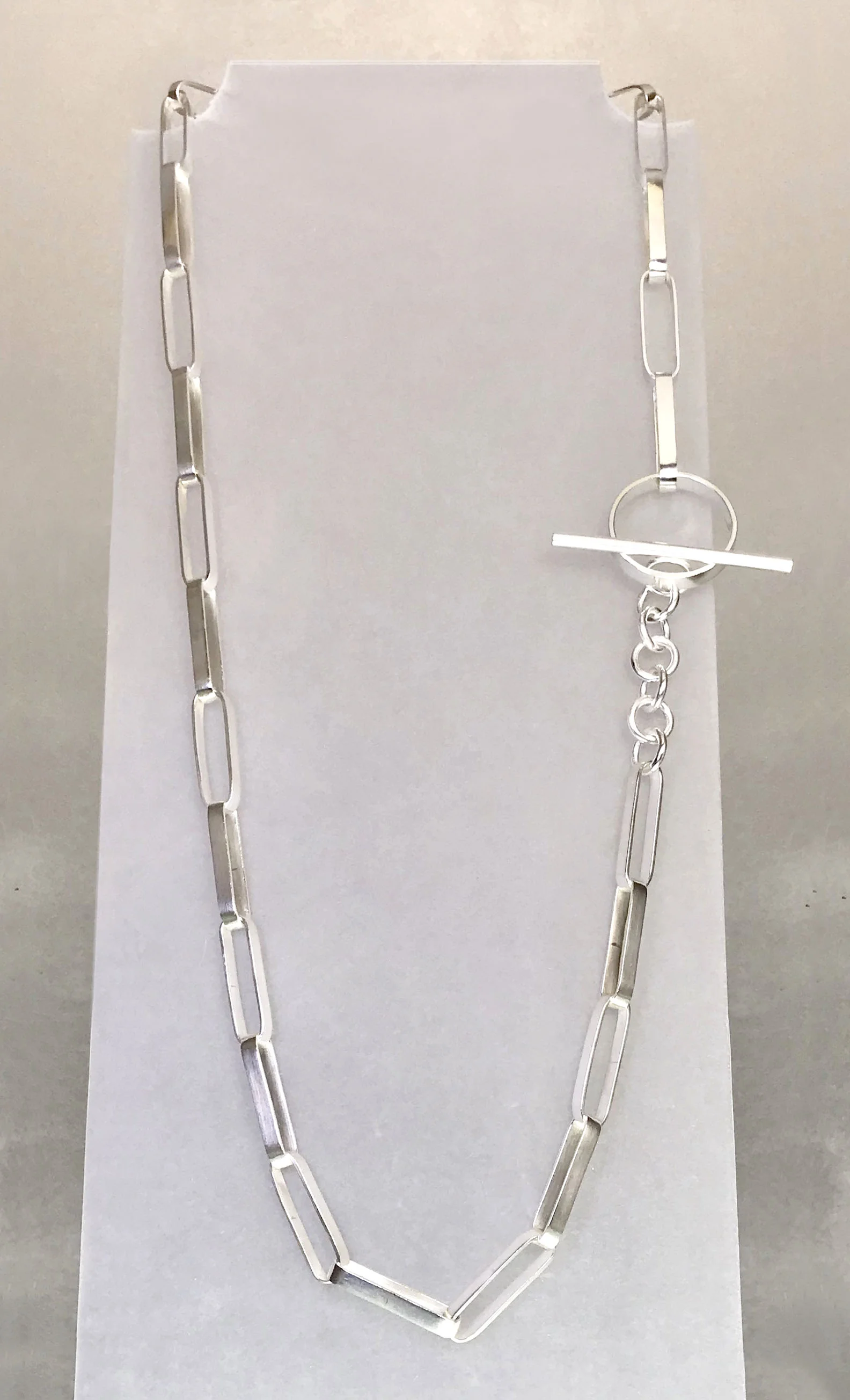 Long Link Chain Necklace:Belt. Sterling. 38” Length. $1200 .jpg