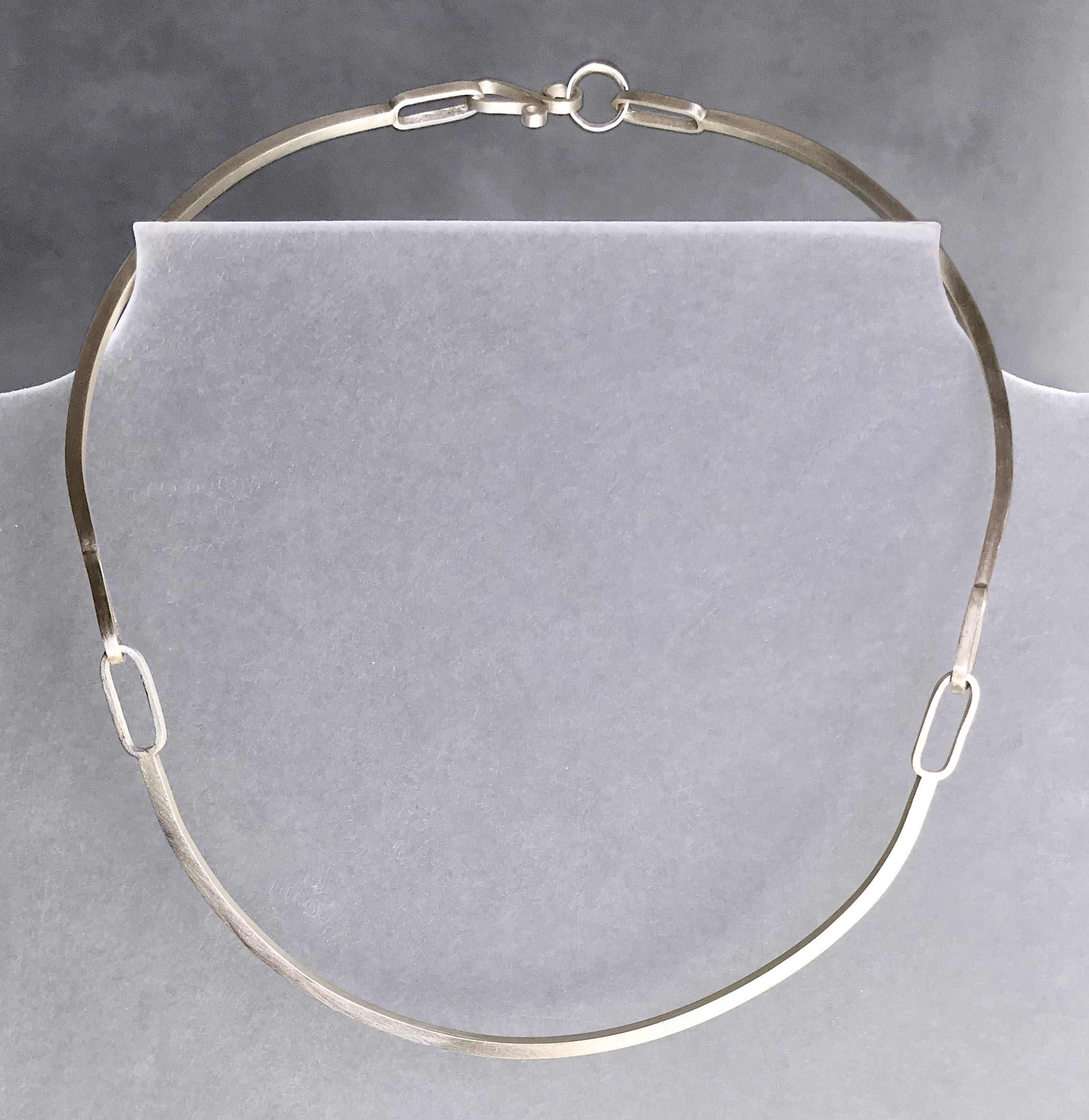 Square and Oval Neck Wire. Sterling. 16” Length. $125 .jpg