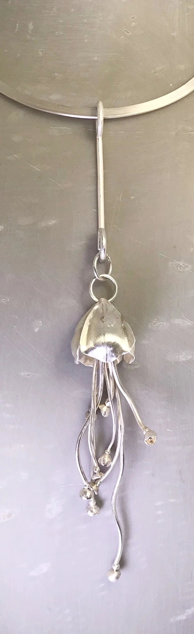 Urchin Pendant. Fine Silver. 5.5” x 2”. $225 c.jpg
