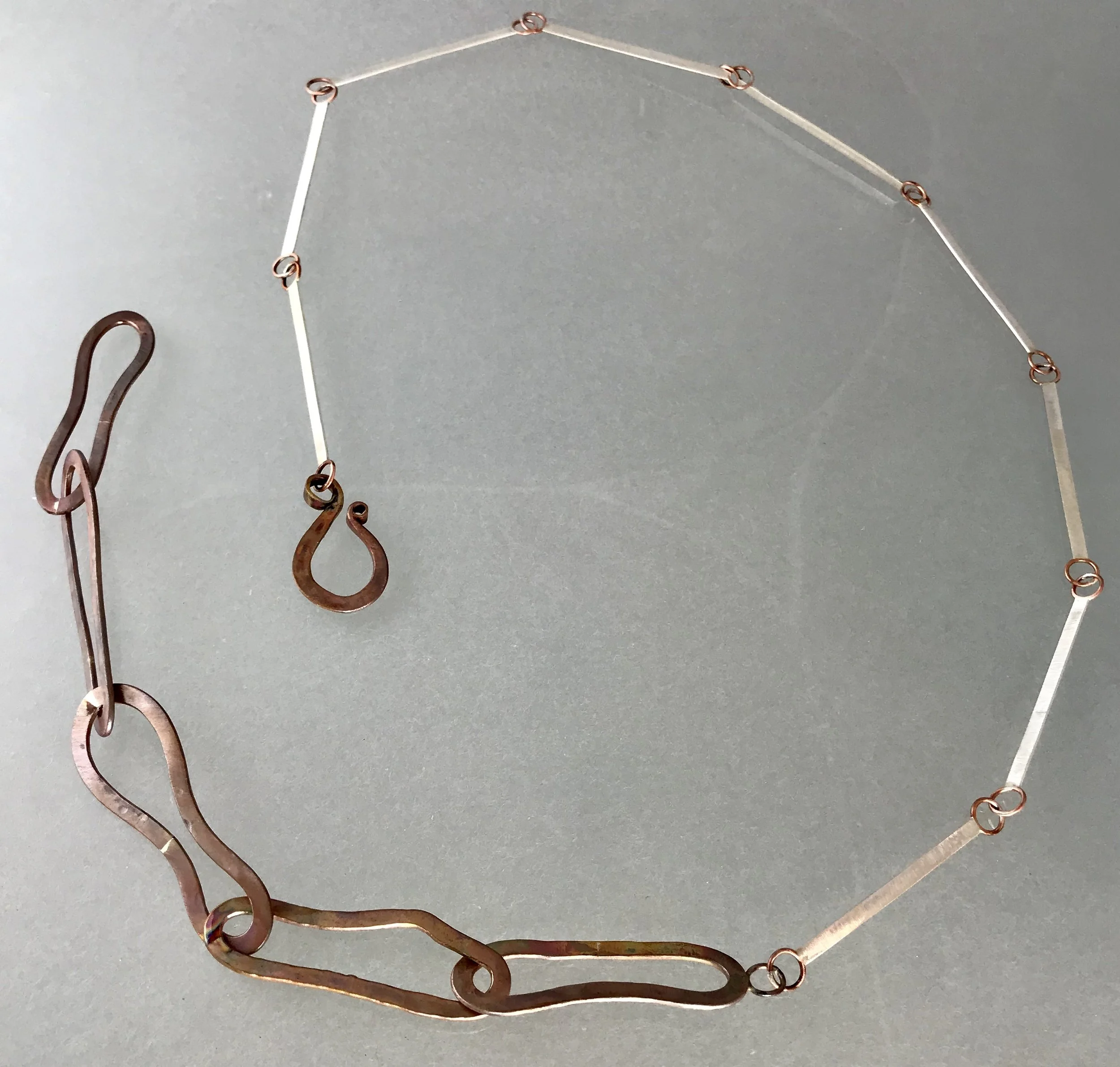 Copper and Silver Link Chain:5.jpg